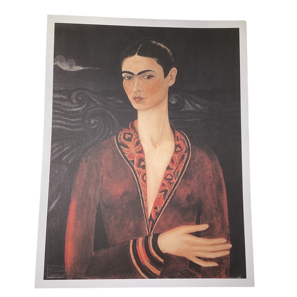 Frida Kahlo Self-Portrait in a Velvet Dress 1926 Taschen Art Print 10x13
